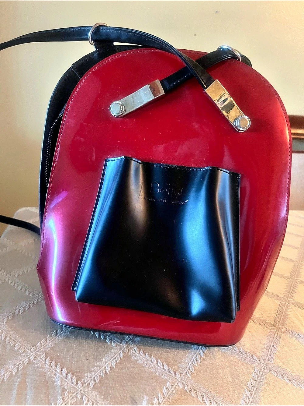 Beijino bag Red & Black Backpack